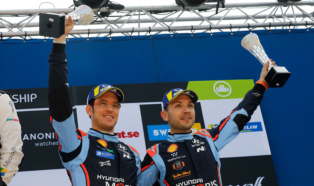 Podium Finish for Hyundai Motorsport in WRC Rally Sweden